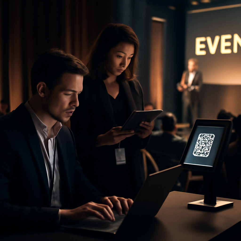G9 EventFlux Event registration management Team and participant management Digital ticket selling QR ticket scanning and check-in Stage display and live runsheet Media controls and audience prompts Judge and scoring management Finance, budget, and revenue tracking Sponsor and vendor booth management Reports and exports Tenant admin portal Secure team update links service visual